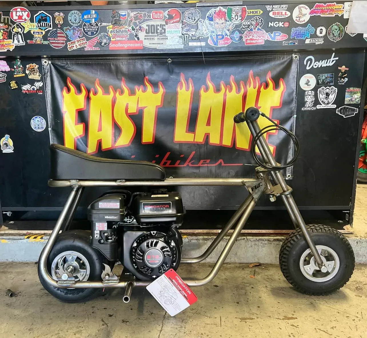 Stock Mini Bike W/5in Tire Set Up