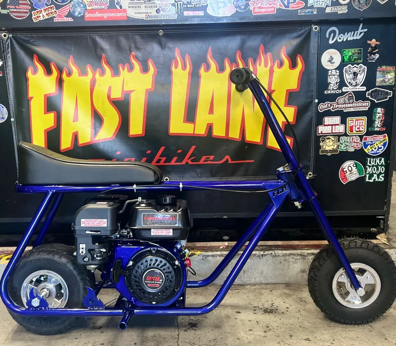 Fast Lane Bikes — Predator 212 Mini Bike | Midnight Blue Edition
