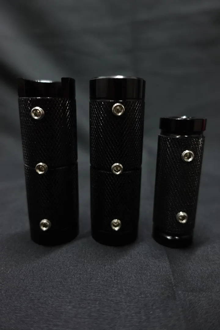 Black Aluminum Foot Peg Covers (Fits 7/8 Pegs)